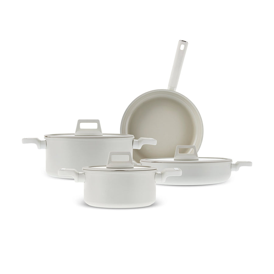 Karaca Swiss Crystal Valenti Ceramica 7-Piece Non-Stick Induction Cookware Set