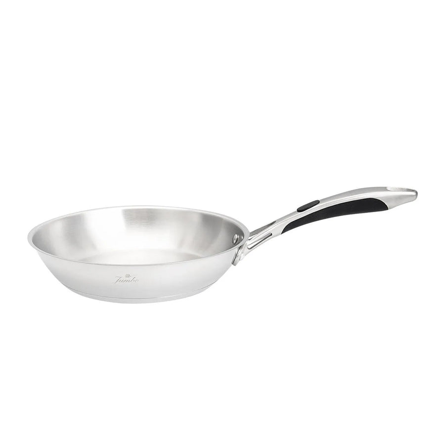Jumbo New Stella 8-Piece Stainless Steel Induction Cookware Set, Silver