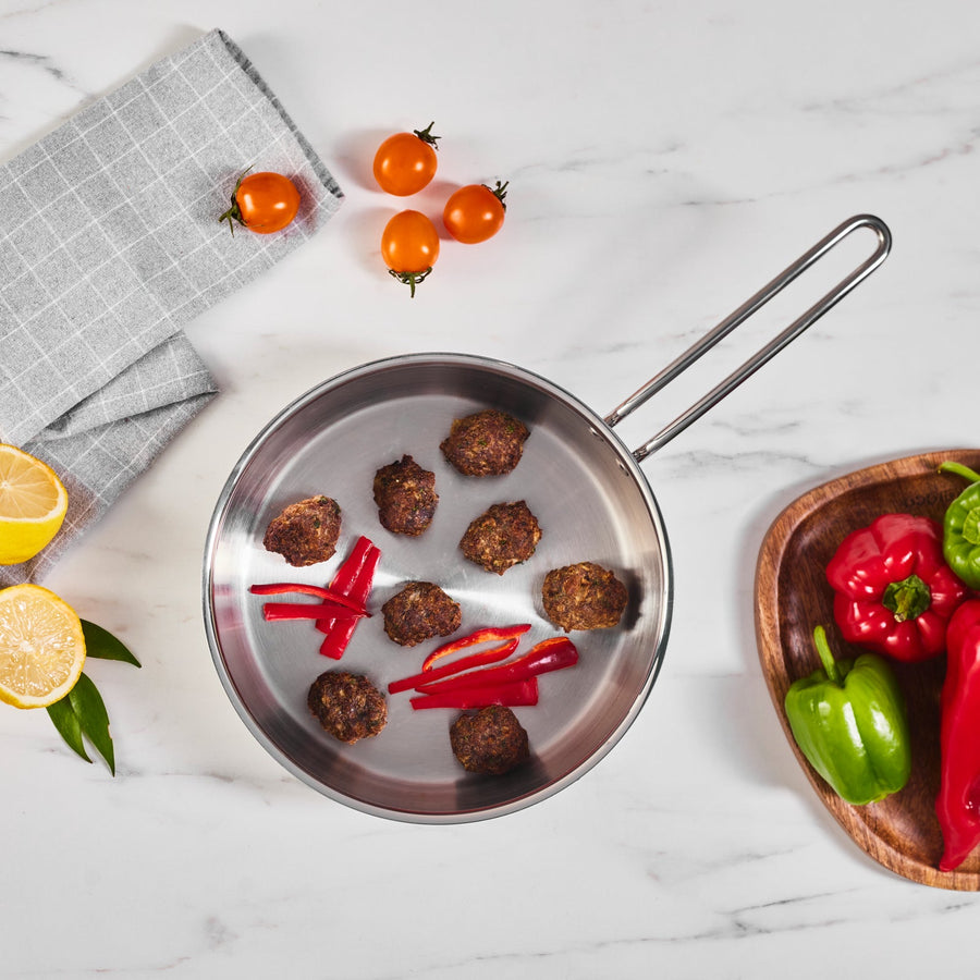 Karaca Emirgan Stainless Steel Pan, 24cm, Silver