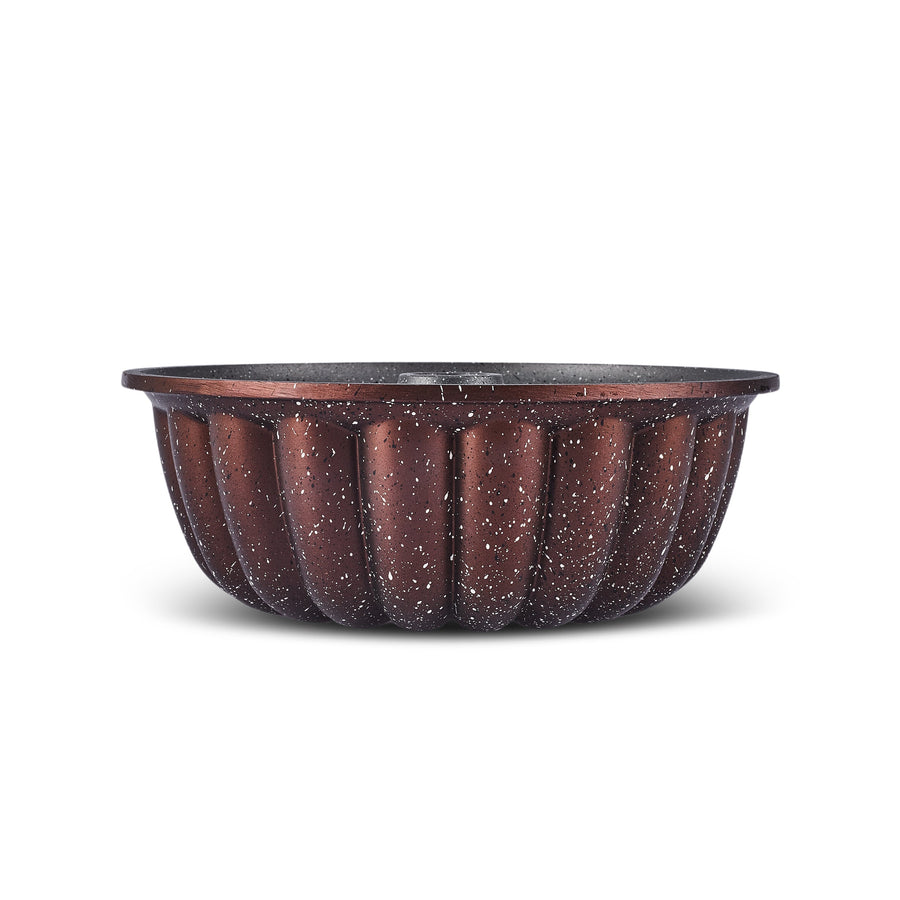 Karaca Cake Pro Lina Aluminium Cast Decorative Cake Tin, 25.5cm, Brown