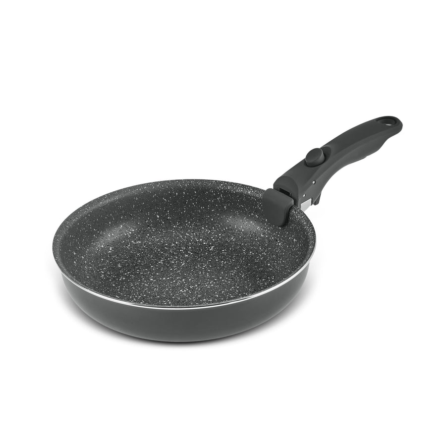 Karaca Comfort 6-Piece Induction Non-Stick Detachable Cookware Set, Black