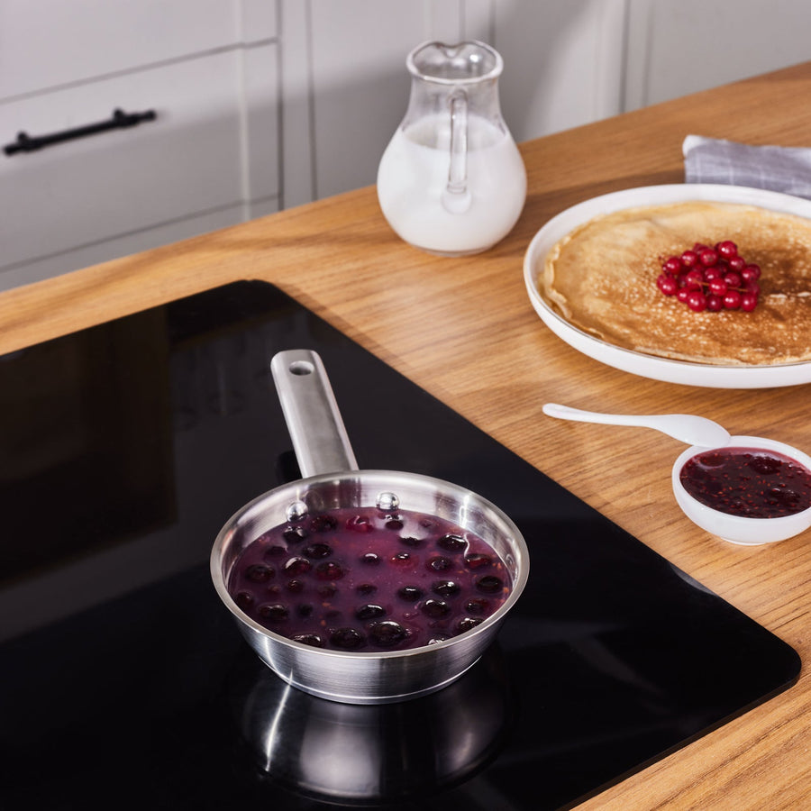 Karaca Elite Stainless Steel Induction Mini Frying Pan, 14cm, Silver