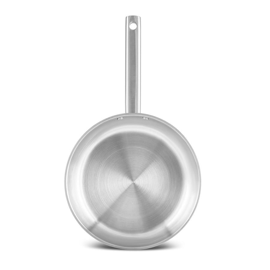 Karaca Elite Stainless Steel Induction Frying Pan, 26cm, Silver