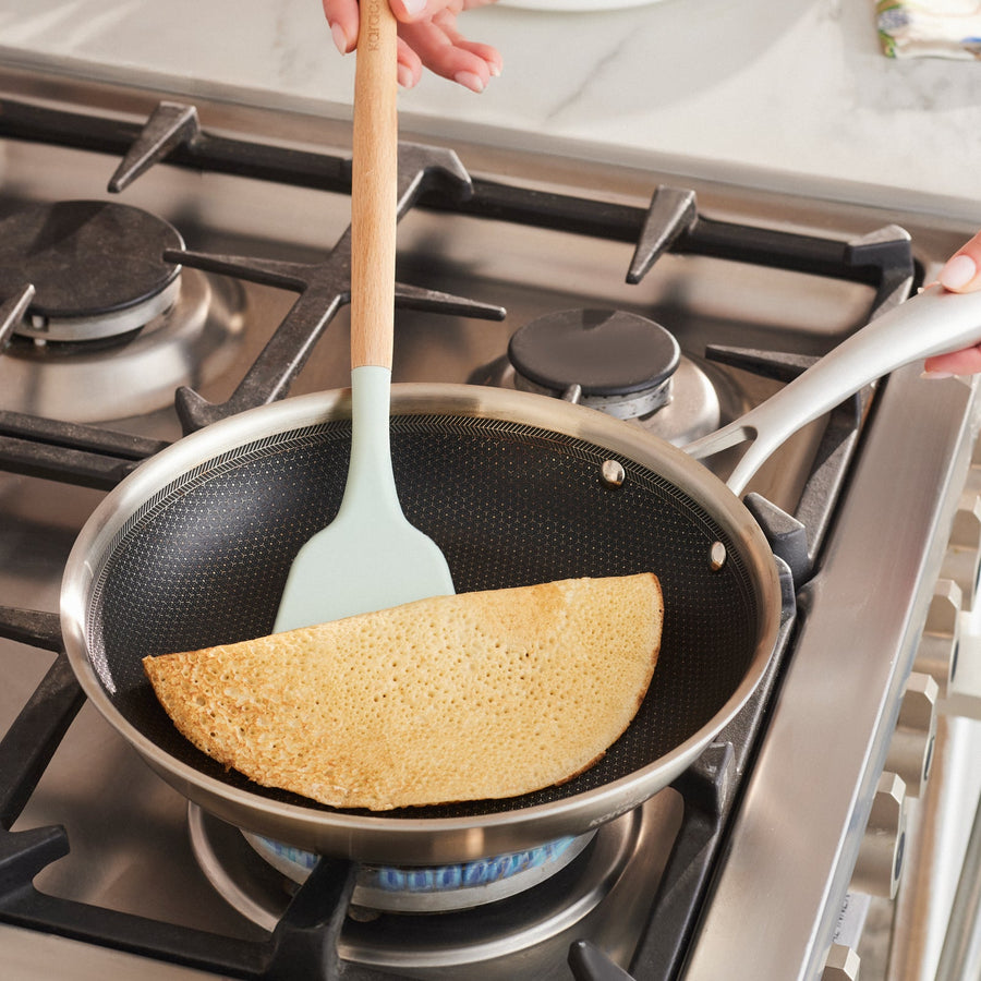Karaca 5Ply PowerSteel 316+ Stainless Steel Induction Pan, 24cm, Silver