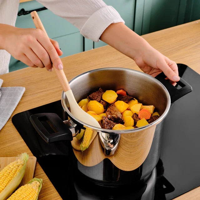 Karaca Perfect 2-Piece Stainless Steel Induction Pressure Cooker Set, 4L+6L, Black Silver