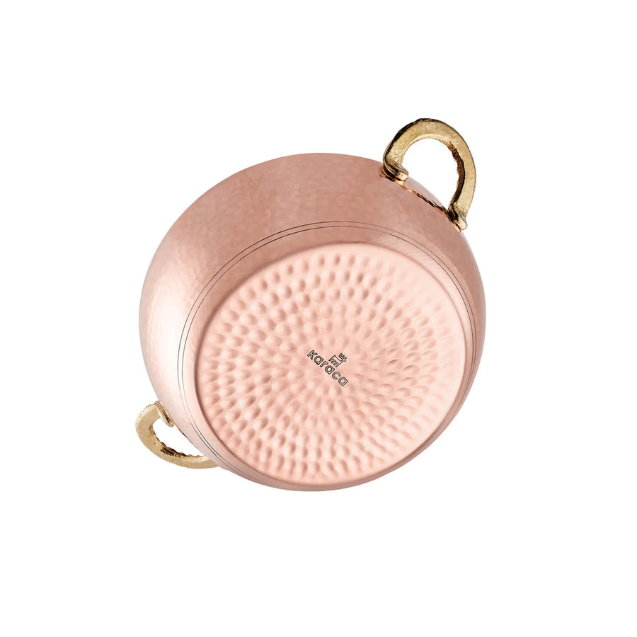 Karaca Alacahöyük Copper Stockpot with Lid, 16cm, Copper