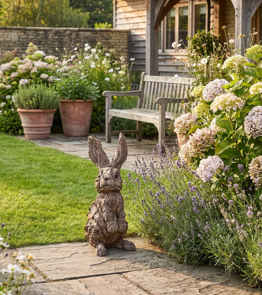 Textured Rabbit Ornament