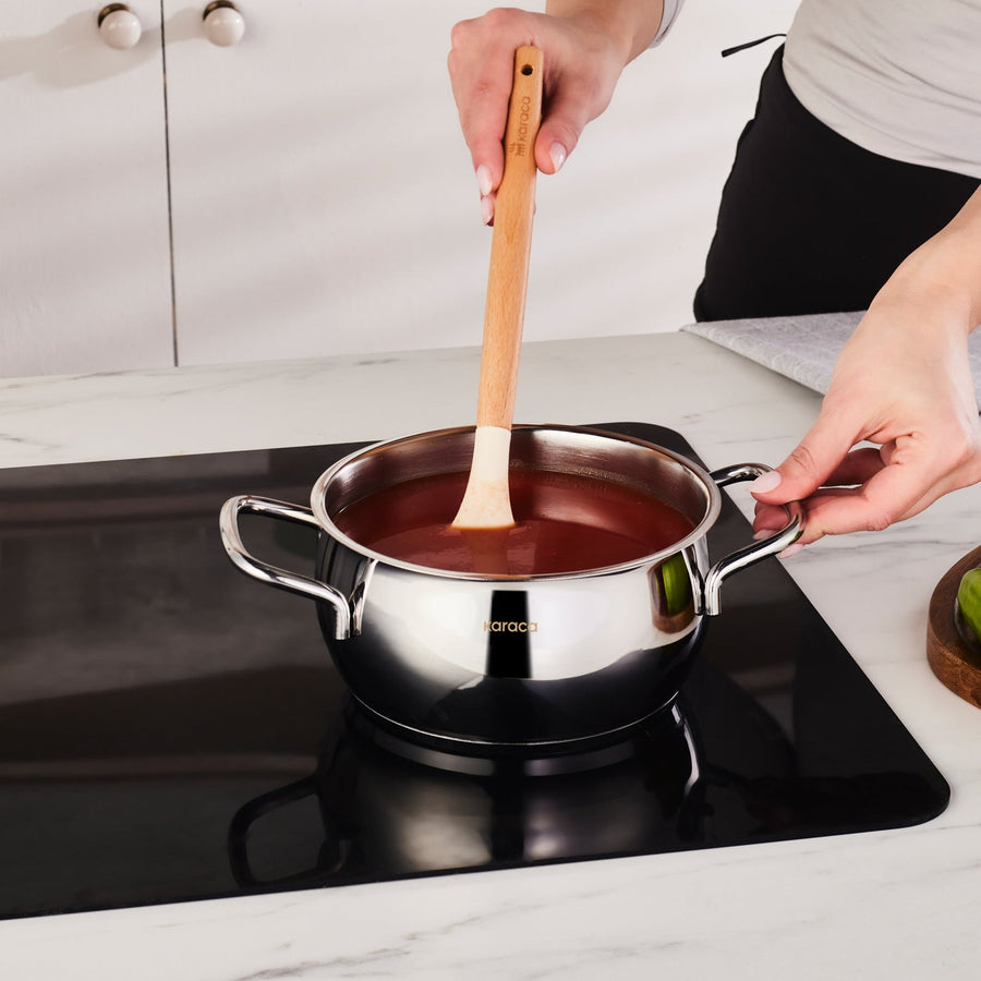 Karaca Emirgan Stainless Steel Stockpot with Lid, 16cm, Silver