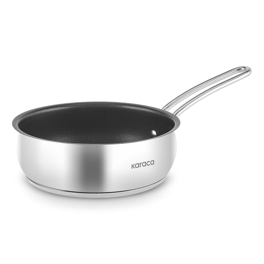 Karaca Emirgan Stainless Steel Pan, 24cm, Silver