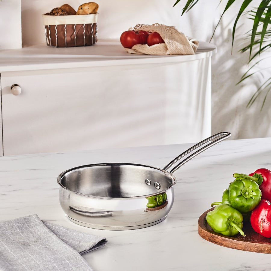 Karaca Emirgan Stainless Steel Pan, 22cm, Silver