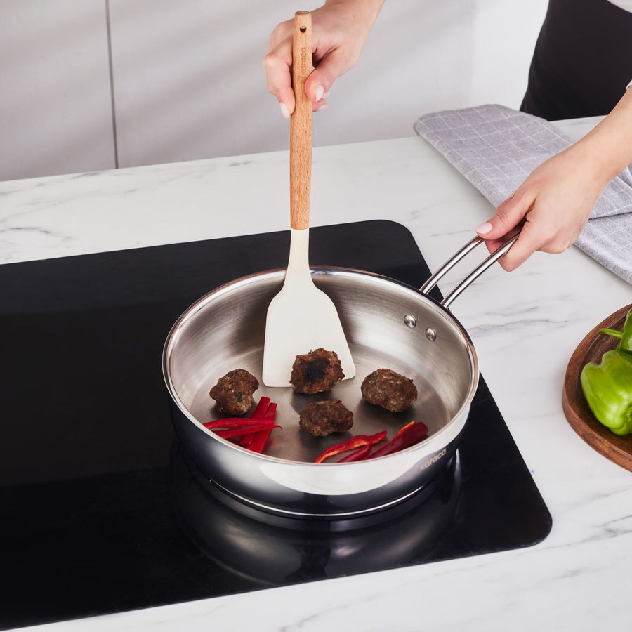 Karaca Emirgan Stainless Steel Pan, 24cm, Silver