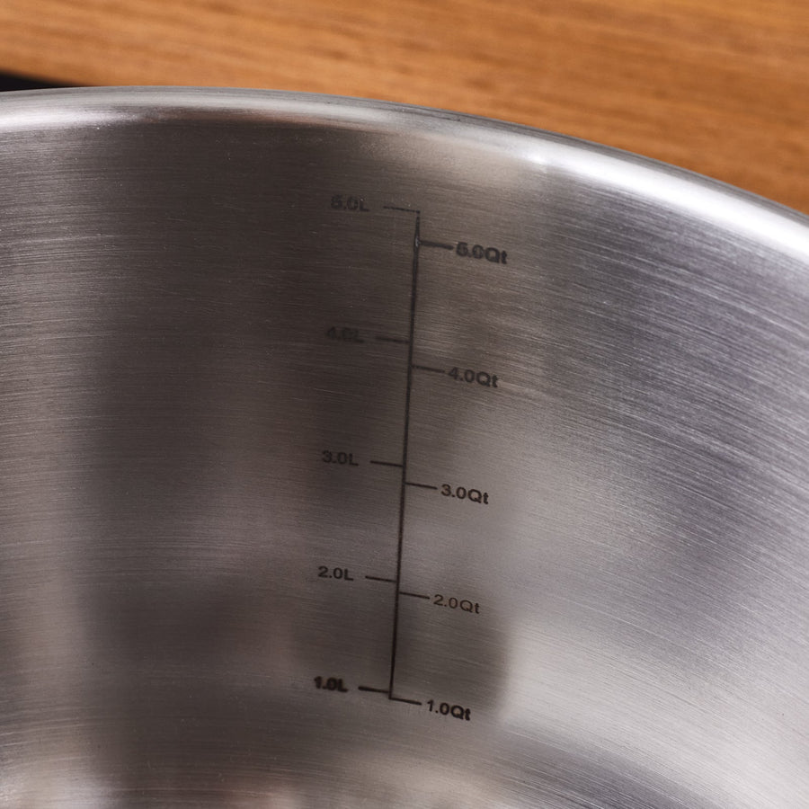 Karaca Elite Stainless Steel Induction Stock Pot & Lid, 24cm, Silver