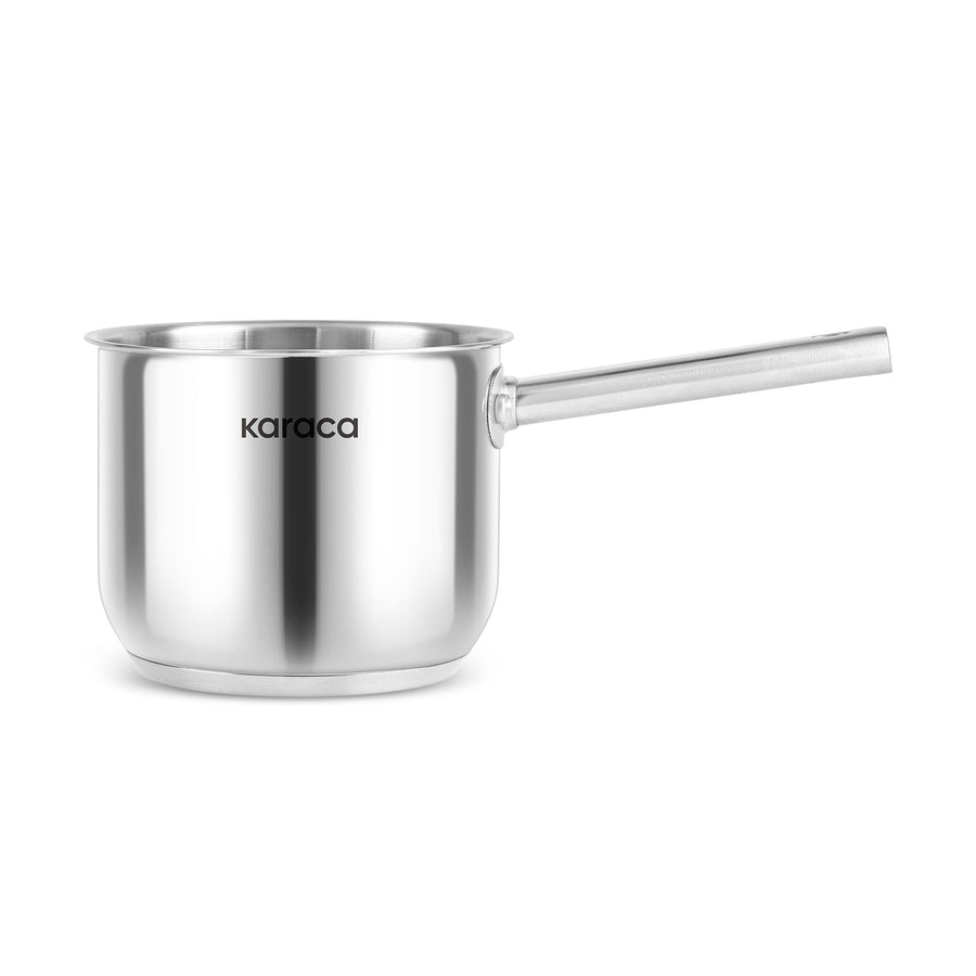 Karaca Elite Stainless Steel Induction Milk Pot, 14cm, 1,6L, Silver