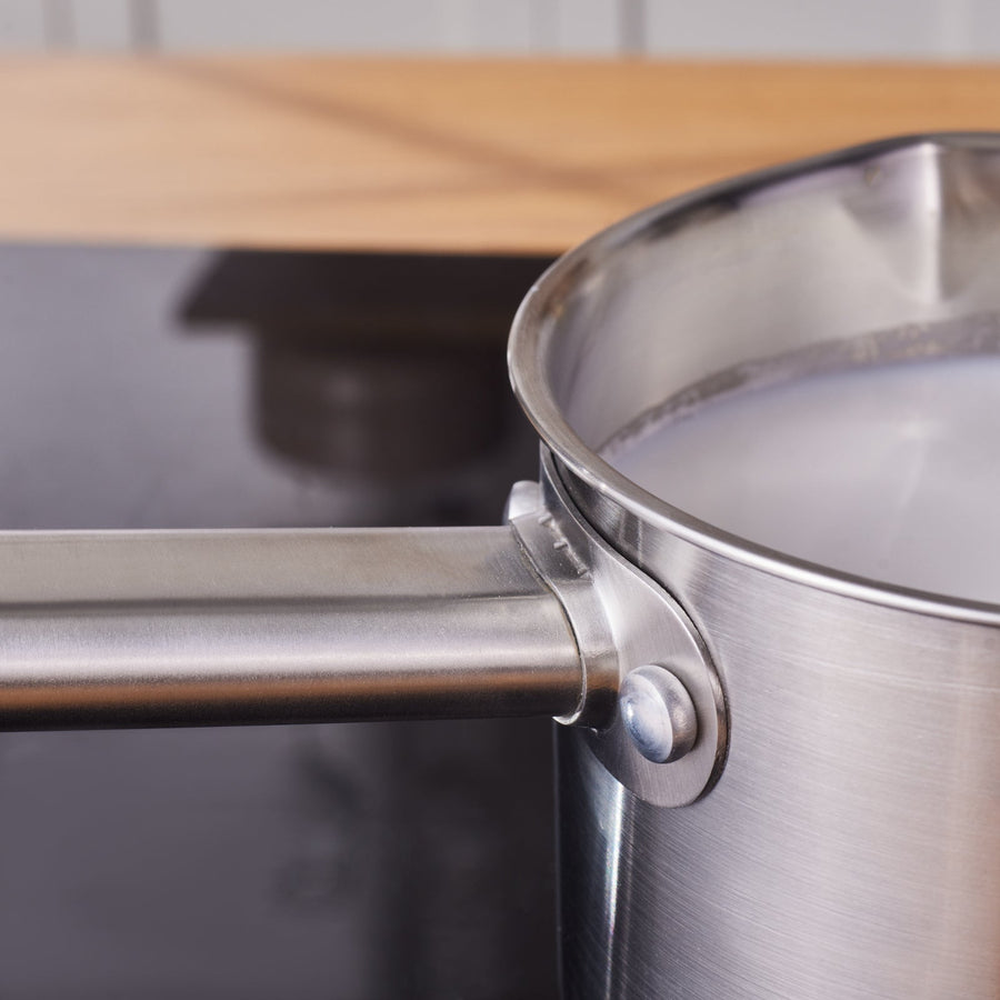 Karaca Elite Stainless Steel Induction Milk Pot, 14cm, 1,6L, Silver