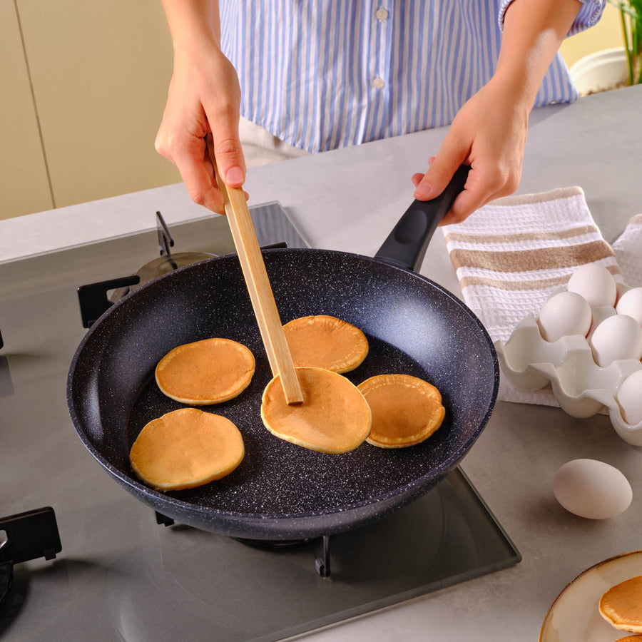Karaca Aqua Granite Non-Stick Induction Frying Pan, 30cm, Blue