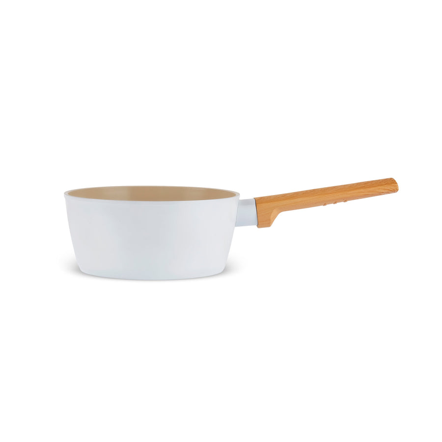 Karaca Swiss Crystal Almond Cream 12-Piece Non-Stick Induction Ceramic Cookware Set, Cream