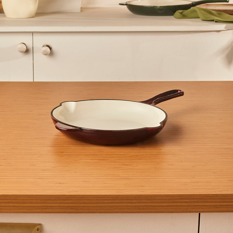 Karaca Heritage Enamelled Cast Iron Pan, 26 cm, Red