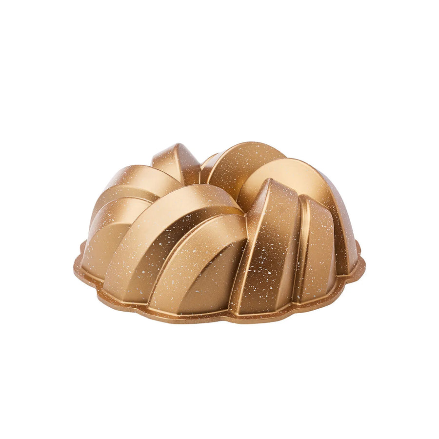 Karaca Cake Pro Aluminium Cast Decorative Cake Tin, 26cm, Gold