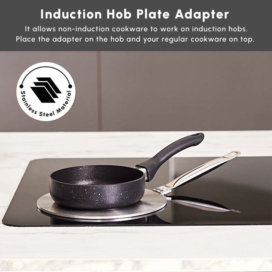 Karaca Stainless Steel Induction Hob Plate Adapter, 19cm, Grey