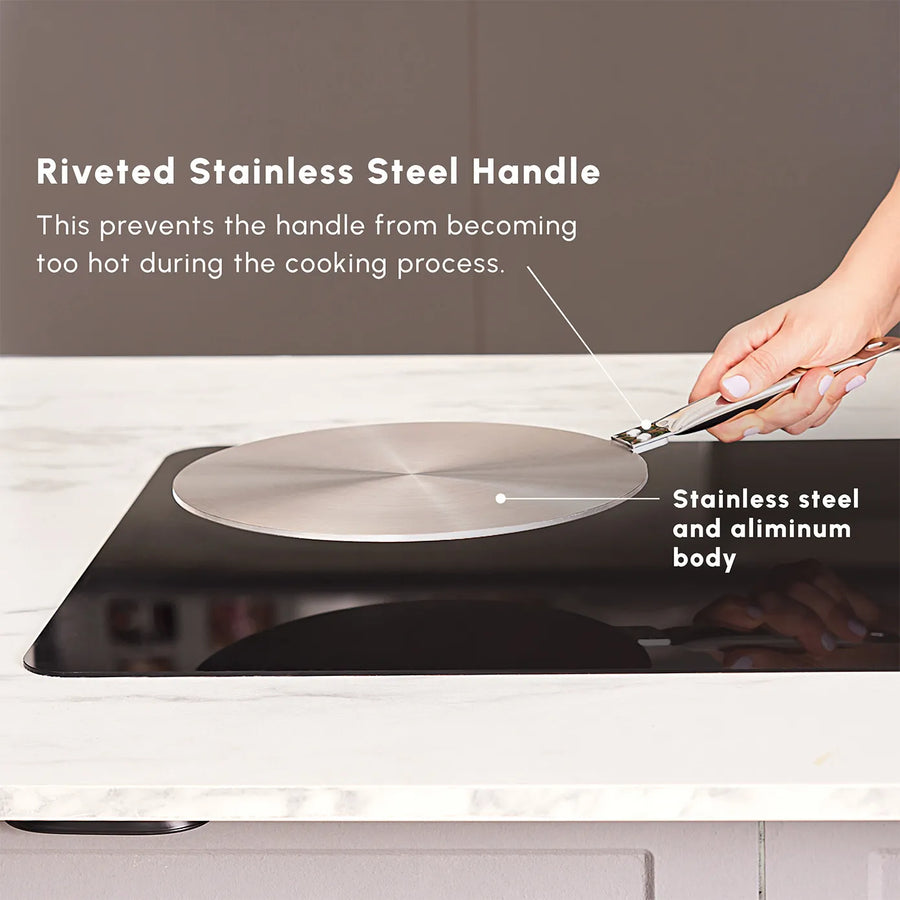Karaca Stainless Steel Induction Hob Plate Adapter, 23.5cm, Grey