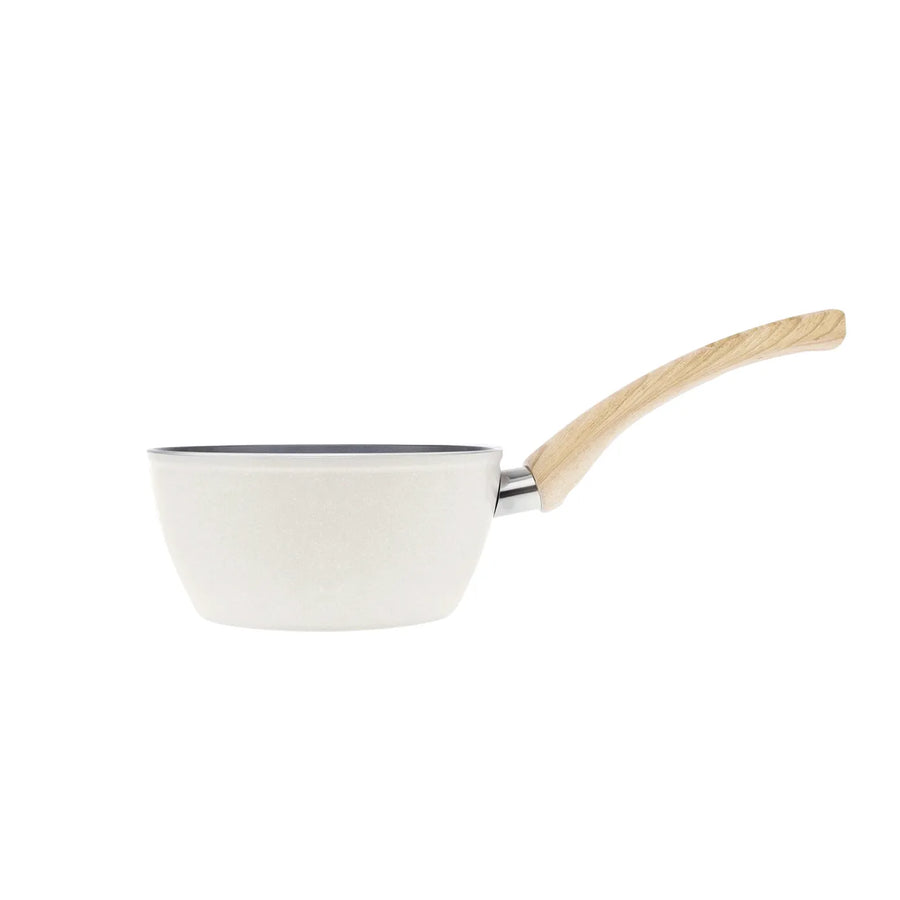 Karaca Swiss Crystal Non-Stick Induction Saucepan, 18cm, Creamy
