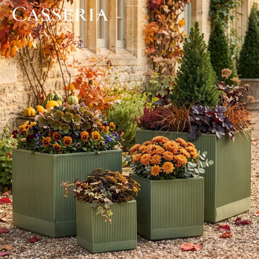 Agri Green Ribbed Planter Collection