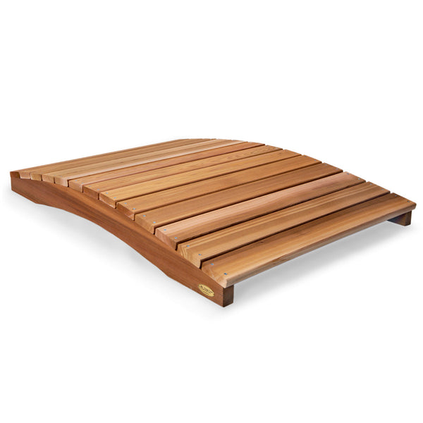 4-ft Cedar Garden Bridge – Compact Wooden Footbridge for Landscaping & Pond Decor