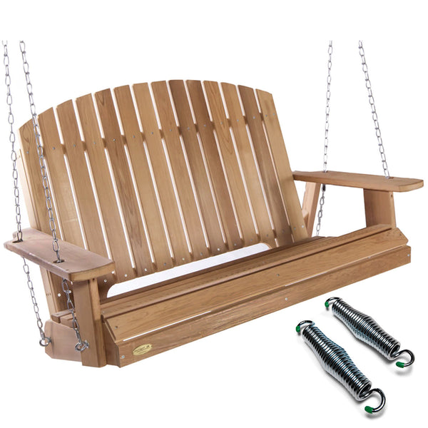 4' Adirondack Luxe Cedar Porch Swing